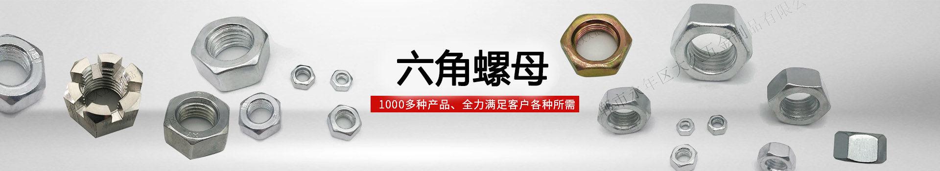大久六角螺母，1000多種產品，全力滿足客戶各種所需